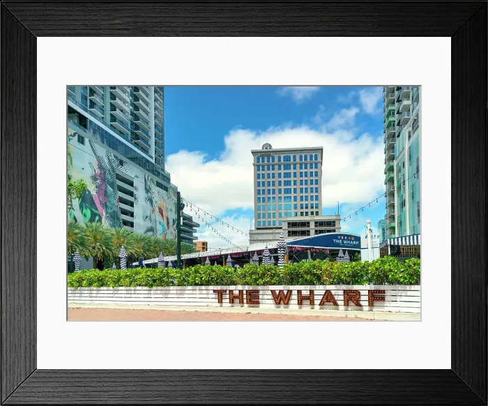 Framed Print : Florida, Downtown Fort Lauderdale, Las Olas, The Wharf Framed Print : Florida, Downtown Fort Lauderdale, Las Olas, The Wharf