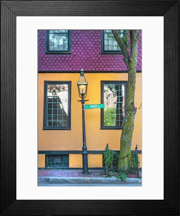 Framed Print : Massachusetts, Boston, typical street in Beacon Hill
