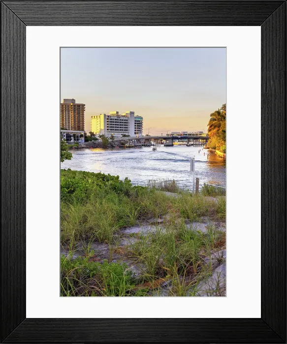 Framed Print : Florida, Boca Raton, Inlet by South Inlet Park Beach Framed Print : Florida, Boca Raton, Inlet by South Inlet Park Beach