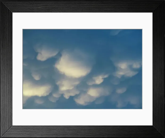 Framed Print : Puffy clouds Framed Print : Puffy clouds