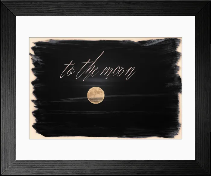 Framed Print : To The Moon Framed Print : To The Moon