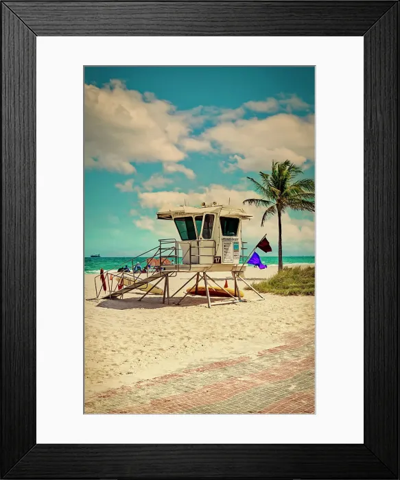 Framed Print : Florida, Fort Lauderdale, Beach Framed Print : Florida, Fort Lauderdale, Beach