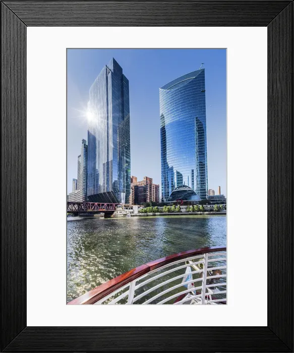 Framed Print : Illinois, Chicago, Architecture River tour Framed Print : Illinois, Chicago, Architecture River tour