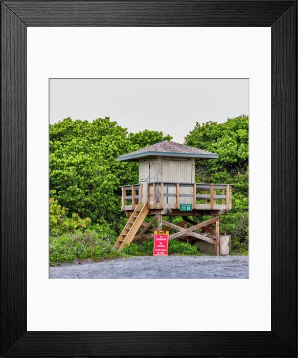 Framed Print : Florida, Juno Beach, lifeguard station Framed Print : Florida, Juno Beach, lifeguard station
