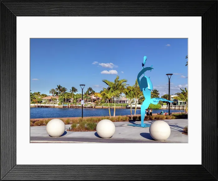 Framed Print : Florida, Boca Raton, Park overlooking intercoastal Framed Print : Florida, Boca Raton, Park overlooking intercoastal