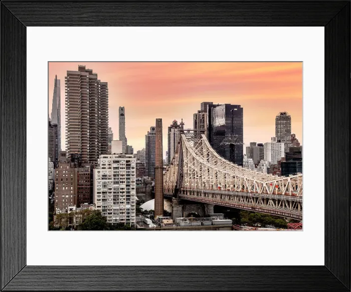 Framed Print : New York City, Midtown Manhattan, Queensboro Bridge, Ed Koch Queensboro Bridge Framed Print : New York City, Midtown Manhattan, Queensboro Bridge, Ed Koch Queensboro Bridge