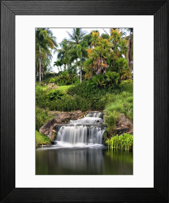 Framed Print : Tropical waterfall Framed Print : Tropical waterfall