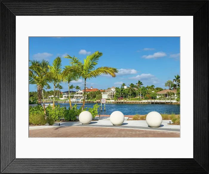 Framed Print : Florida, Boca Raton, Park overlooking intercoastal Framed Print : Florida, Boca Raton, Park overlooking intercoastal