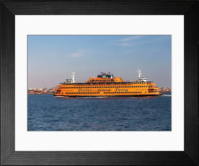 Framed Print : New York, New York City, Staten Island Ferry Framed Print : New York, New York City, Staten Island Ferry