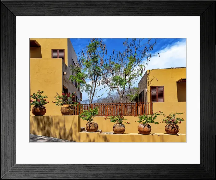 Framed Print : Adobe Facade scene Framed Print : Adobe Facade scene