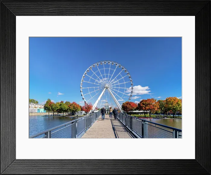 Framed Print : Canada, Quebec, Montreal, Old Port, Ferris wheel Framed Print : Canada, Quebec, Montreal, Old Port, Ferris wheel