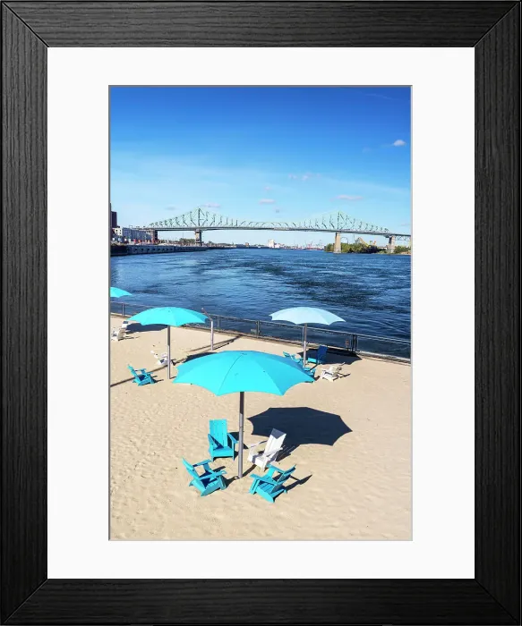 Framed Print : Canada, Quebec, Montreal, Clock Tower Beach Framed Print : Canada, Quebec, Montreal, Clock Tower Beach