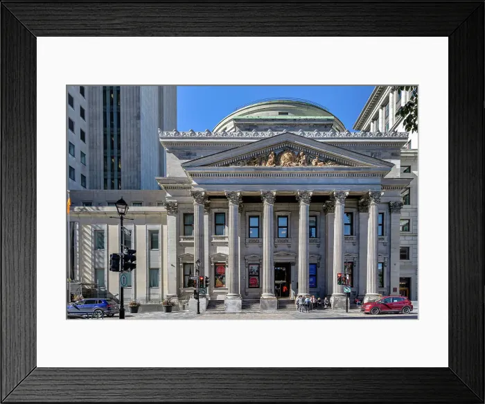 Framed Print : Canada, Quebec, Montreal, Historic Building at Place D'Armes Framed Print : Canada, Quebec, Montreal, Historic Building at Place D'Armes