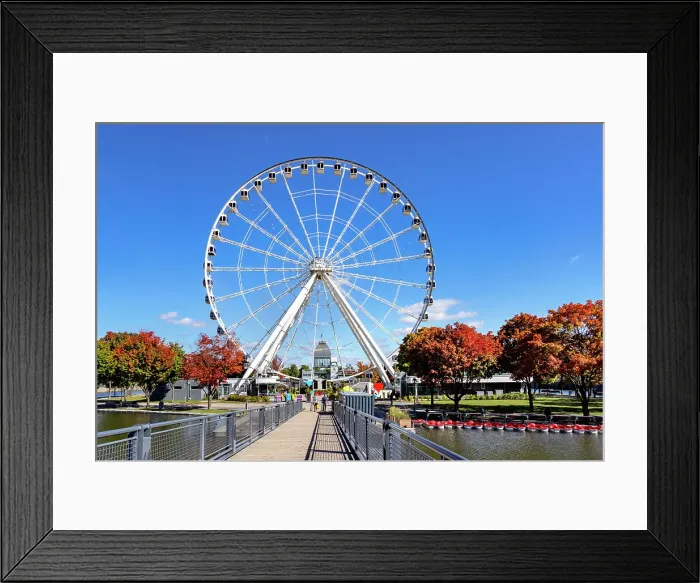 Framed Print : Canada, Quebec, Montreal, Old Port, Ferris wheel Framed Print : Canada, Quebec, Montreal, Old Port, Ferris wheel