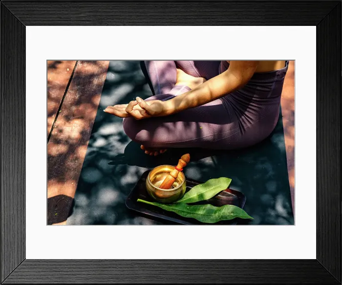 Framed Print : Yoga practicing Framed Print : Yoga practicing