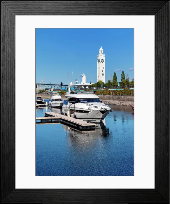 Framed Print : Canada, Quebec, Montreal, Quay of Horloge and Clock Tower Framed Print : Canada, Quebec, Montreal, Quay of Horloge and Clock Tower