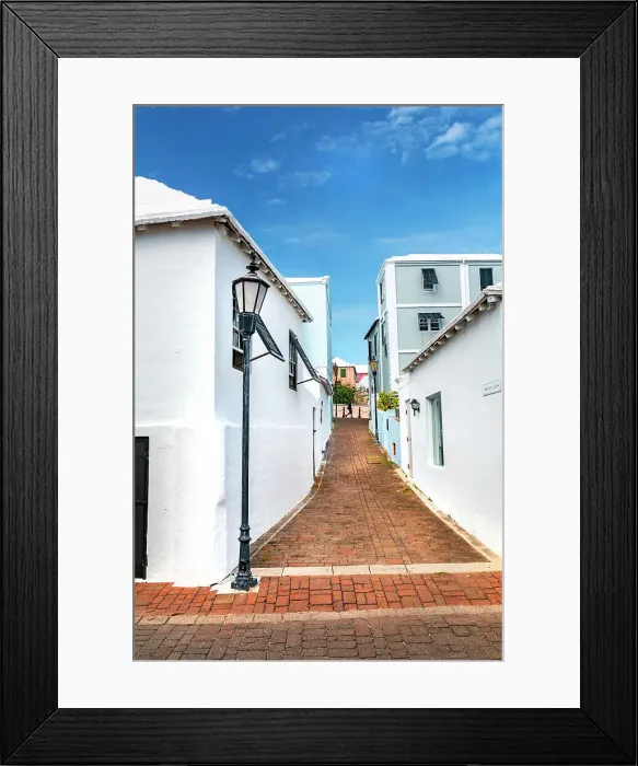 Framed Print : Bermuda, St George, street scene, architecture