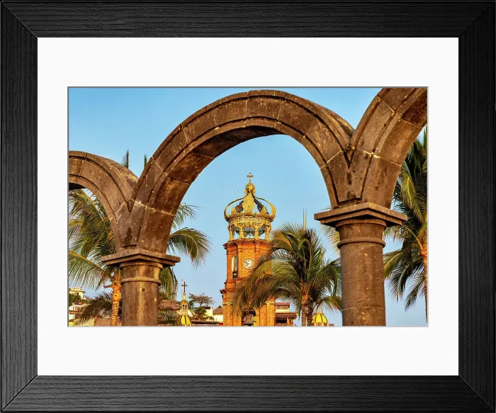 Framed Print : Mexico, Jalisco, Puerto Vallarta, Nuestra Senora de Guadalupe church