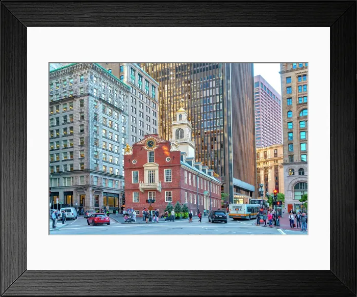 Framed Print : Massachusetts, Boston, Old State House Museum Framed Print : Massachusetts, Boston, Old State House Museum
