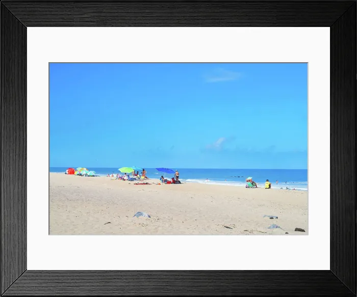 Framed Print : North Carolina, Outer Banks, Cape Hatteras National Seashore, beach scene