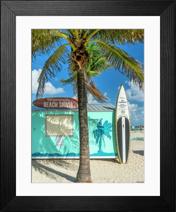 Framed Print : Florida, South Florida, Hollywood Beach, Margaritaville Beach Shack Framed Print : Florida, South Florida, Hollywood Beach, Margaritaville Beach Shack