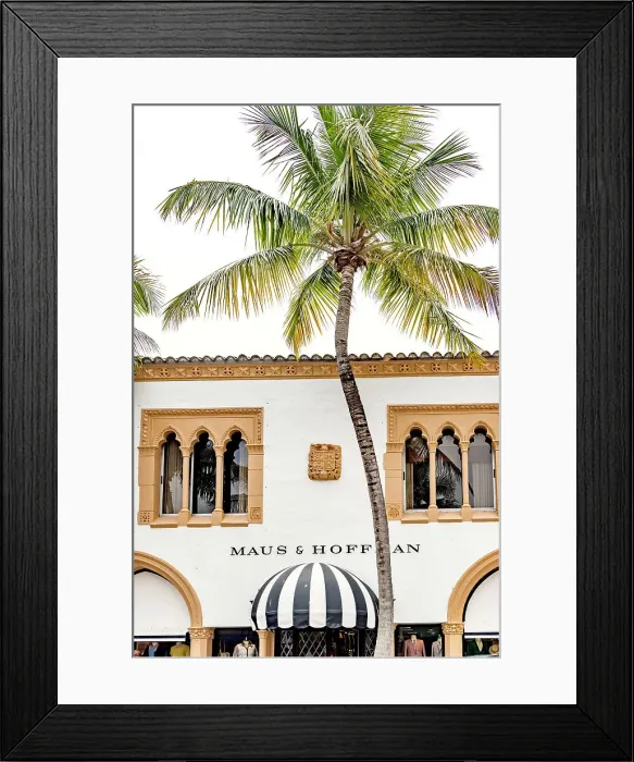 Framed Print : Florida, Palm Beach, Worth Avenue Framed Print : Florida, Palm Beach, Worth Avenue