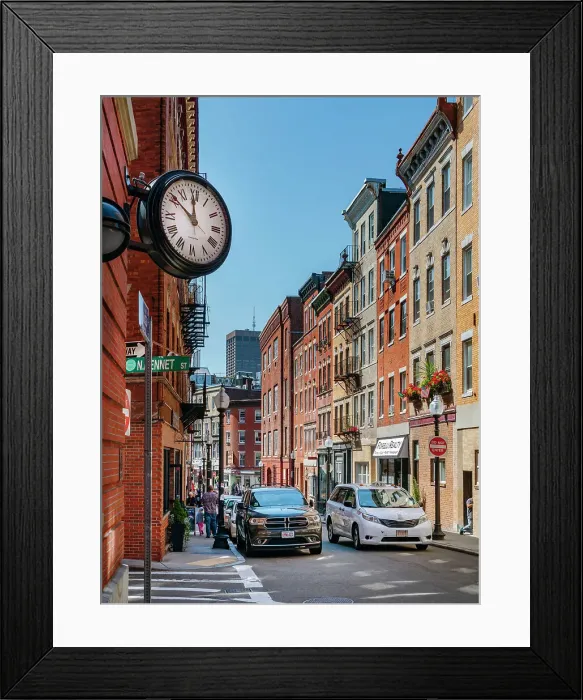 Framed Print : Massachusetts, Boston, Salem Street