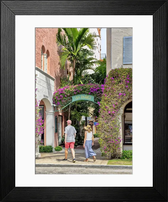 Framed Print : Florida, Palm Beach, Worth Avenue Framed Print : Florida, Palm Beach, Worth Avenue