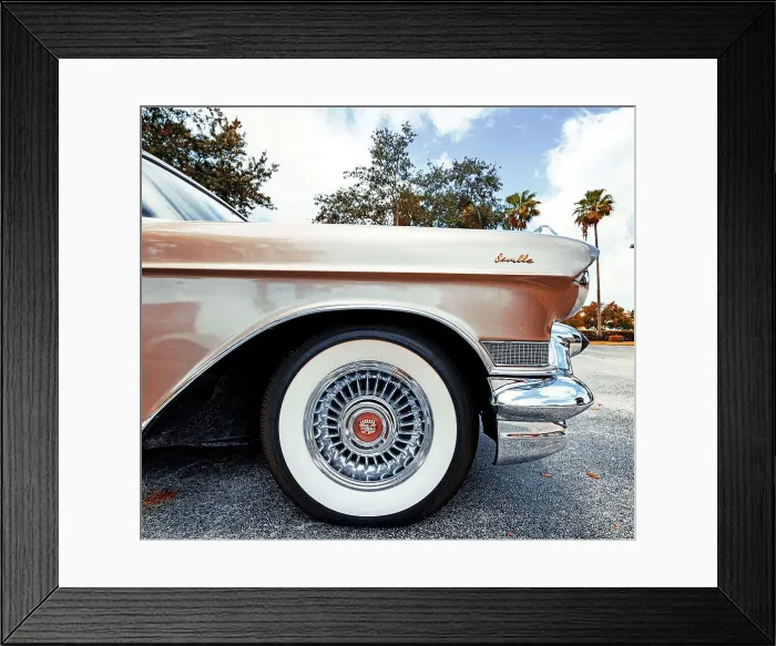 Framed Print : Side view of a 1950's Cadillac Seville Framed Print : Side view of a 1950's Cadillac Seville