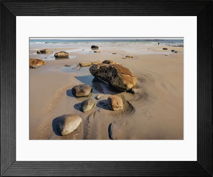 Framed Print : Maine, Kennebunk Beach Scene Framed Print : Maine, Kennebunk Beach Scene