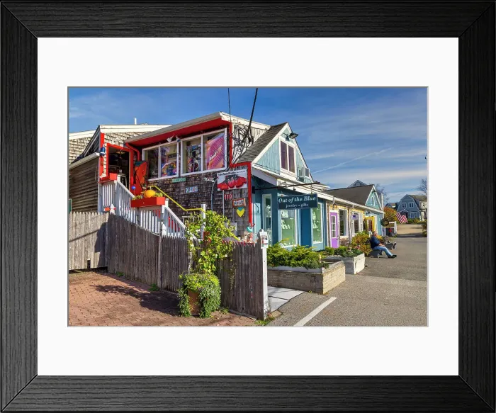 Framed Print : USA, Maine, Ogunquit, Main Street Colorful Store Fronts Framed Print : USA, Maine, Ogunquit, Main Street Colorful Store Fronts