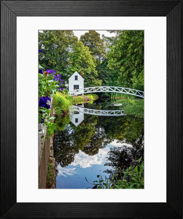 Framed Print : Maine, Mount Desert Island, Acadia National Park, Somesville, Somesville Bridge and house Framed Print : Maine, Mount Desert Island, Acadia National Park, Somesville, Somesville Bridge and house