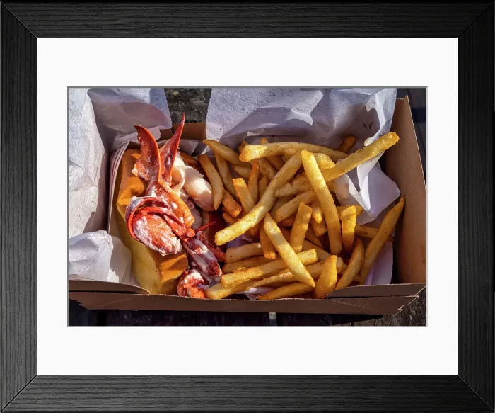 Framed Print : Lobster Roll and Chips Framed Print : Lobster Roll and Chips