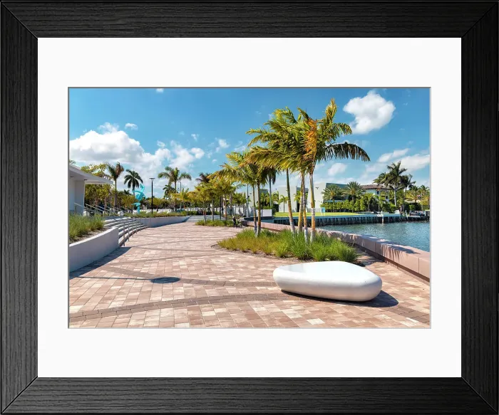 Framed Print : Florida, Boca Raton, Wildflower Park overlooking the Intracoastal Waterway Framed Print : Florida, Boca Raton, Wildflower Park overlooking the Intracoastal Waterway