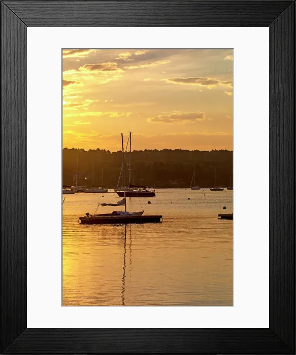 Framed Print : Maine, Southwest Harbor, Dysart Great Harbor Marina at sunset Framed Print : Maine, Southwest Harbor, Dysart Great Harbor Marina at sunset