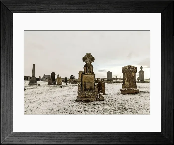 Framed Print : UK, Scotland, Balintore, Cemetery scene Framed Print : UK, Scotland, Balintore, Cemetery scene