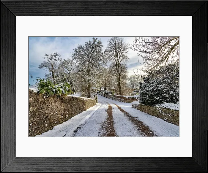 Framed Print : Scotland, Highland, Sutherland, road in winter Framed Print : Scotland, Highland, Sutherland, road in winter