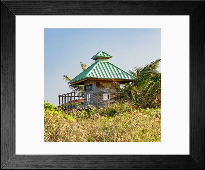 Framed Print : Florida, Boca Raton, Lifeguard tower at the beach Framed Print : Florida, Boca Raton, Lifeguard tower at the beach