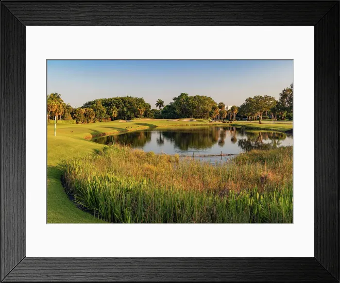 Framed Print : Florida, Boca Raton, golf course with lake Framed Print : Florida, Boca Raton, golf course with lake