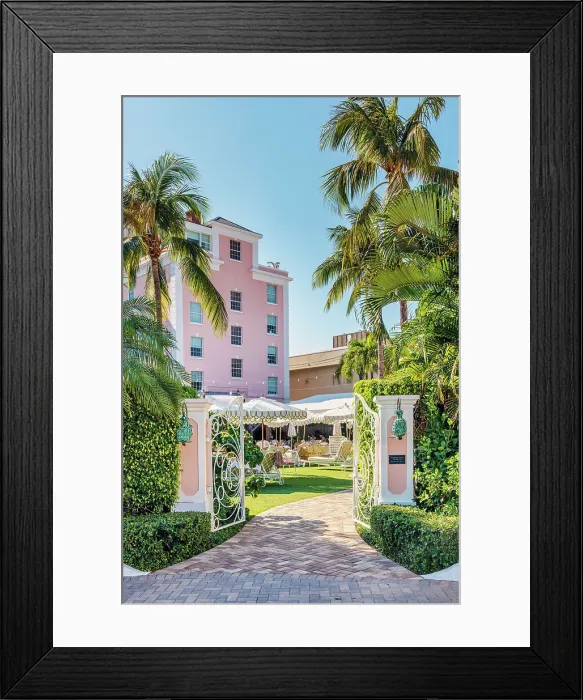 Framed Print : Florida, Palm Beach, Gate at the Colony Hotel Framed Print : Florida, Palm Beach, Gate at the Colony Hotel