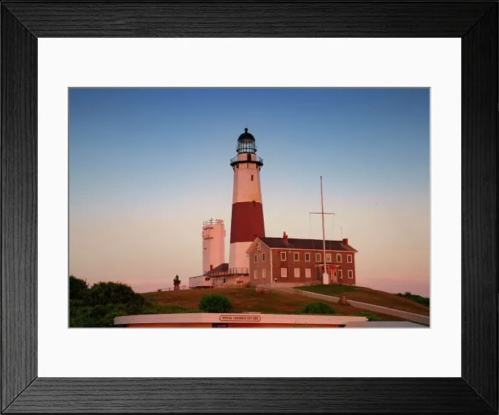 Framed Print : New York, Suffolk County, Long Island, Montauk Point Light
