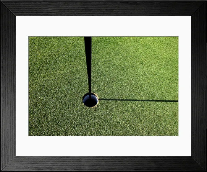 Framed Print : Golf ball hole Framed Print : Golf ball hole