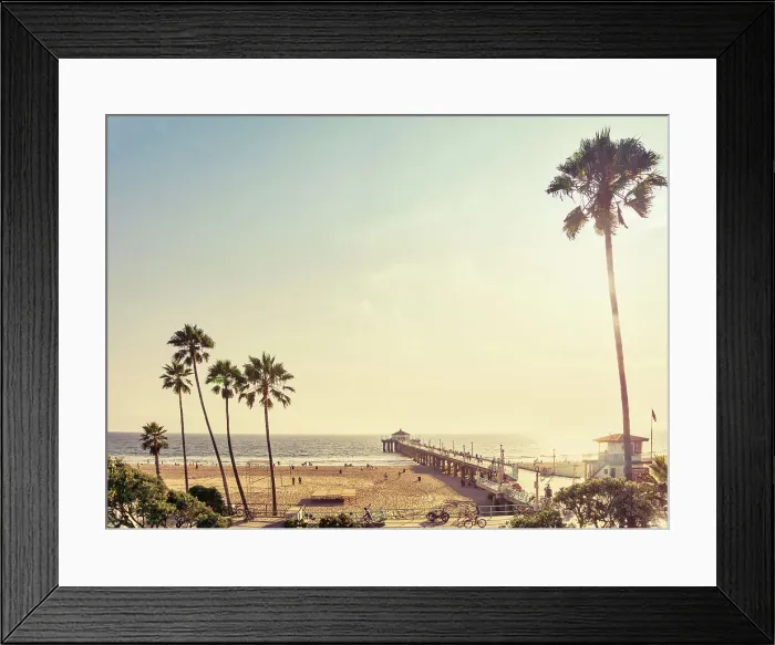 Framed Print : California, Manhattan Beach, Los Angeles County Framed Print : California, Manhattan Beach, Los Angeles County