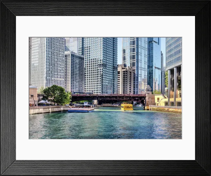 Framed Print : Illinois, Chicago, River Scene Framed Print : Illinois, Chicago, River Scene