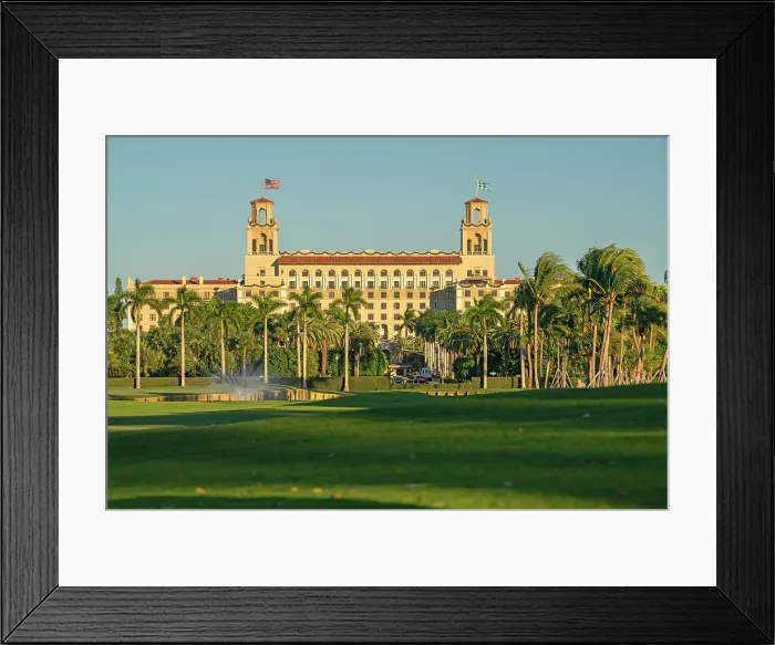 Framed Print : Florida, Palm Beach, golf course in front of the Breakers Hotel Framed Print : Florida, Palm Beach, golf course in front of the Breakers Hotel