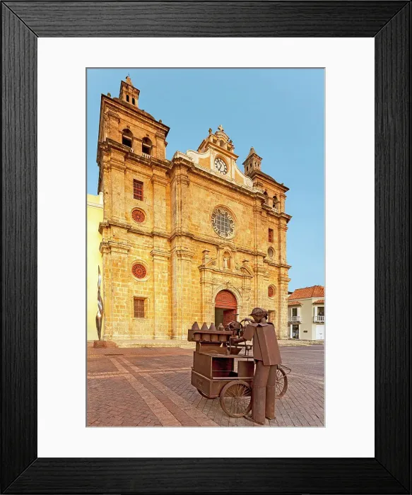 Framed Print : Colombia, Cartagena, Old City, Church of San Pedro Claver, UNESCO World Heritage Site, Walled Colonial City Framed Print : Colombia, Cartagena, Old City, Church of San Pedro Claver, UNESCO World Heritage Site, Walled Colonial City