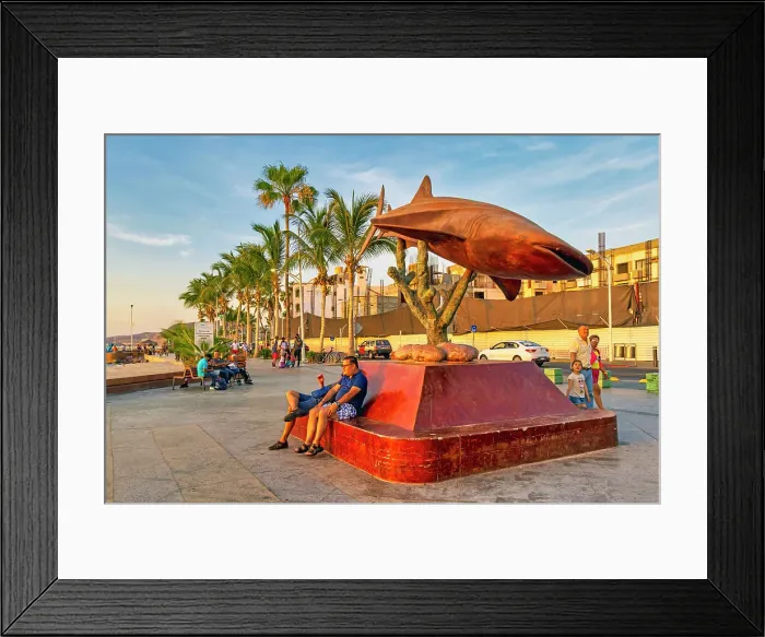Framed Print : Mexico, La Paz, Malecon, waterfront boardwalk Framed Print : Mexico, La Paz, Malecon, waterfront boardwalk