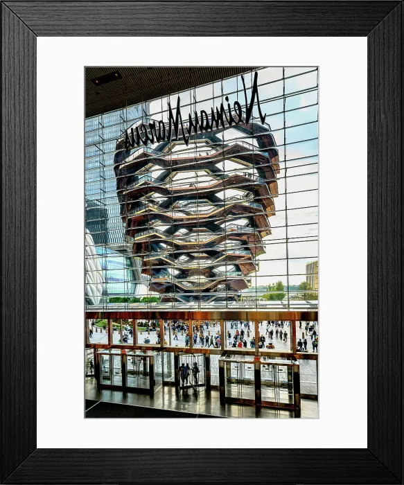 Framed Print : New York City, Manhattan, Hudson Yards, The Vessel structure Framed Print : New York City, Manhattan, Hudson Yards, The Vessel structure