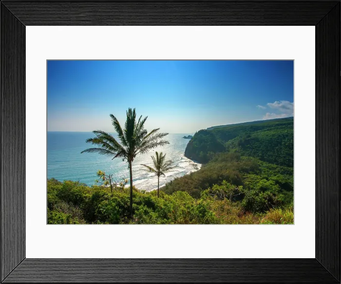 Framed Print : Hawaii, Big Island, Pololu Valley Overlook Framed Print : Hawaii, Big Island, Pololu Valley Overlook