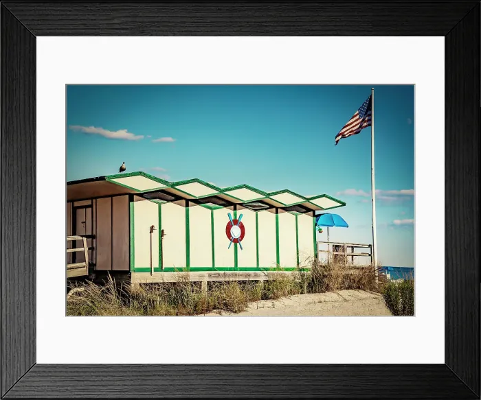 Framed Print : New Jersey, Atlantic City, Beach
